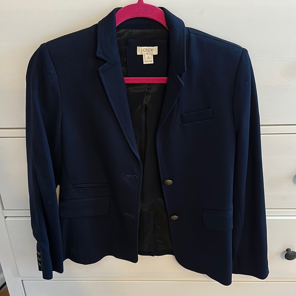 Navy Blue Jcrew Blazer - Picture 1 of 5
